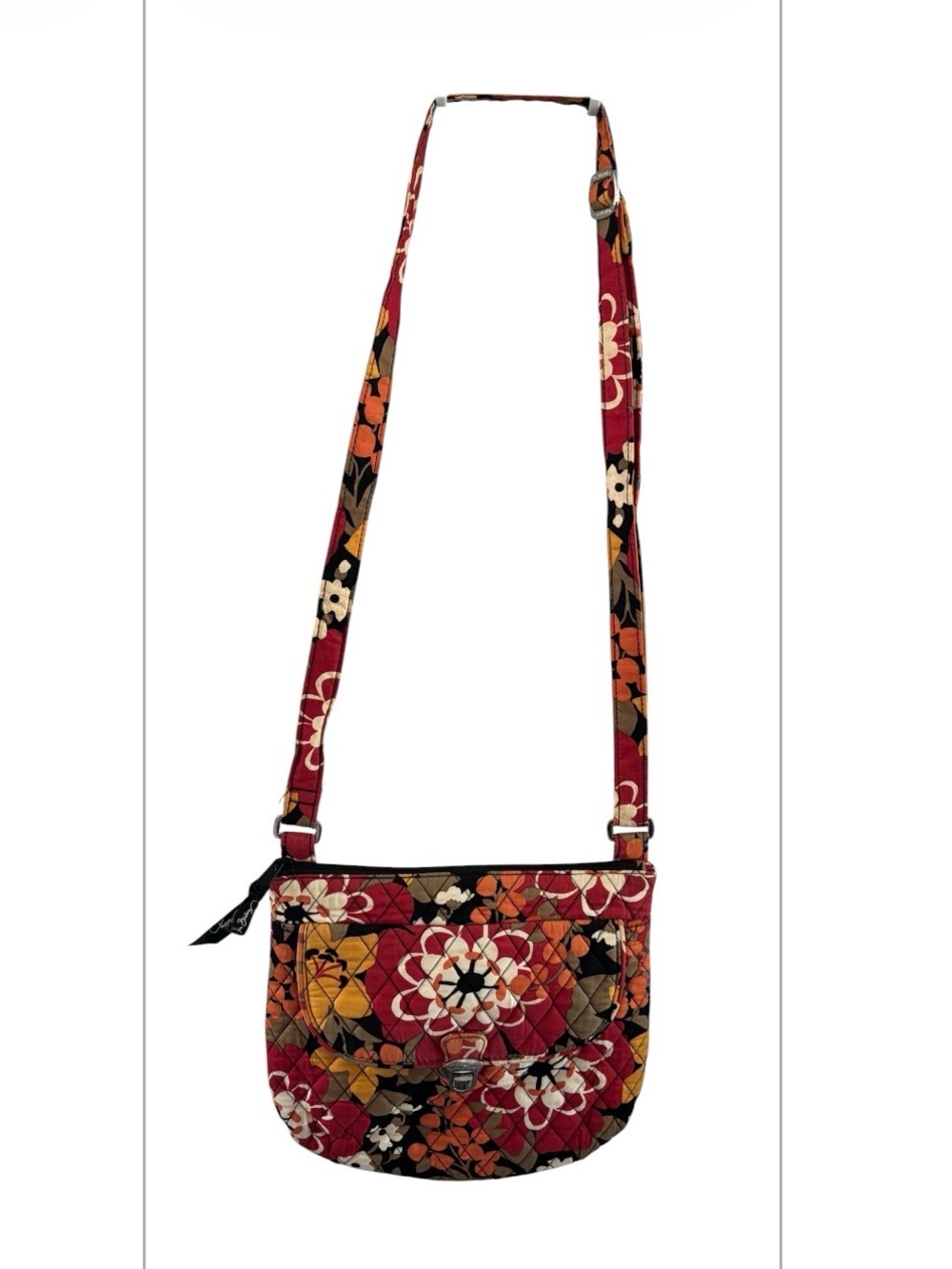 Vera Bradley Floral Quilted retired Bittersweet floral pattern Crossbody Bag
